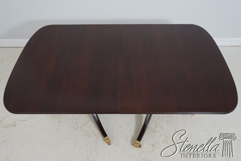 L70904: STICKLEY Mahogany Double Pedestal Dining Table gallery