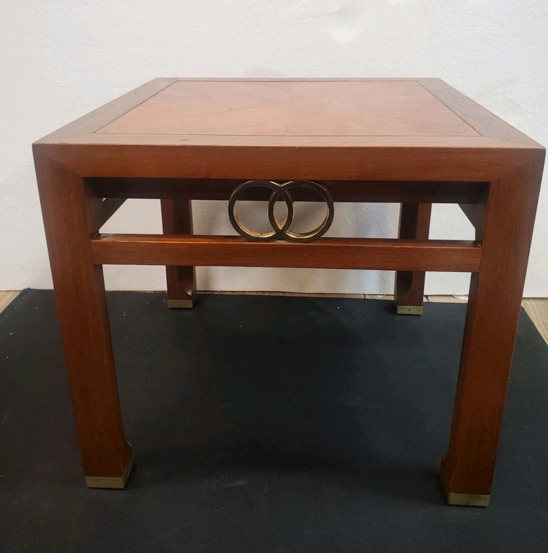 Mid-Century Michael Taylor Baker Furniture*Far East*Collection Walnut End Table