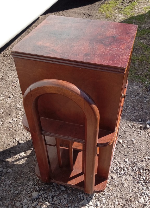 Mid Century Walnut Cedar Lined Smoke Stand (SS4) gallery