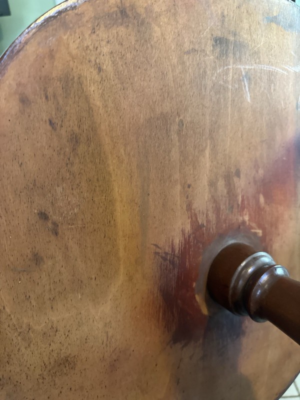 Solid Hardwood Two Tier Table Mahogany Finish Brass Feet gallery