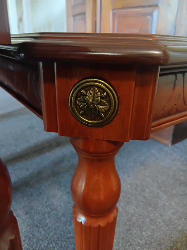 Vintage Mid Century Edwardian. Table.& X2 Side Tables