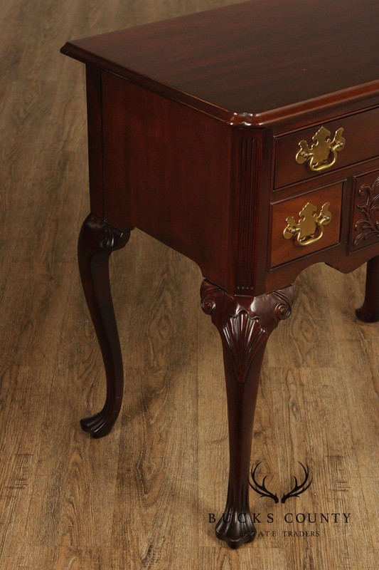 Councill Craftsmen Georgian Style Mahogany Shell Carved Lowboy gallery