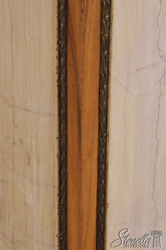 F73254: Pair Vintage Marble Panel Neoclassical Pedestals gallery