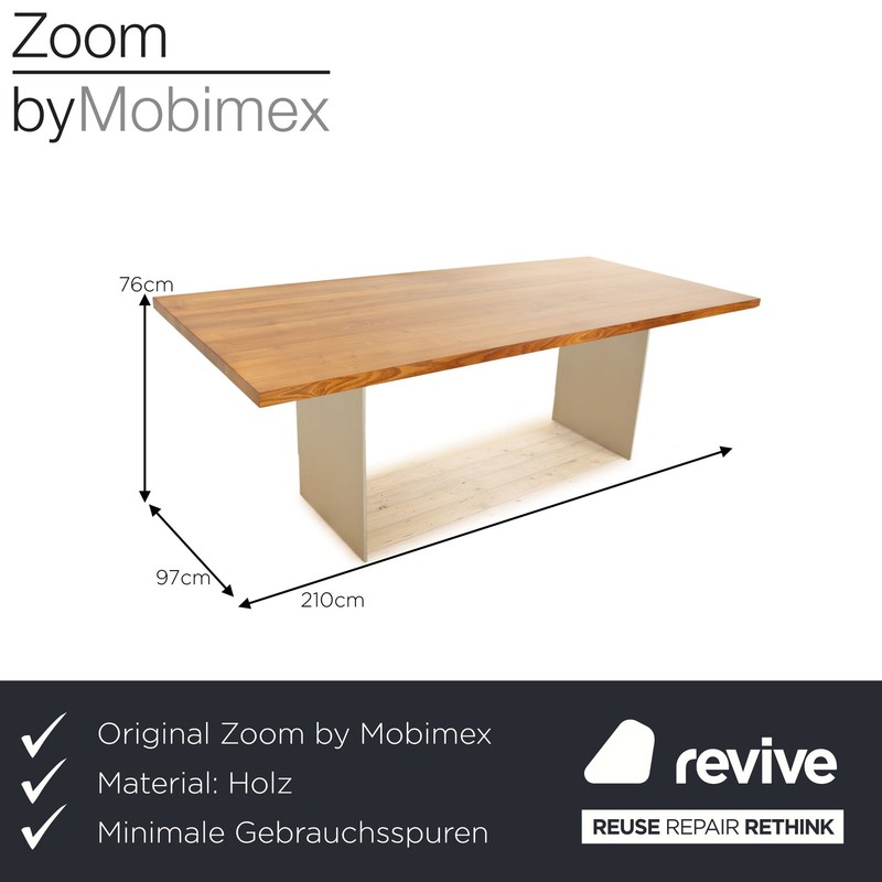 Zoom by Mobimex Trix Wood Dining Table Brown 210 x 76 x 97 cm gallery