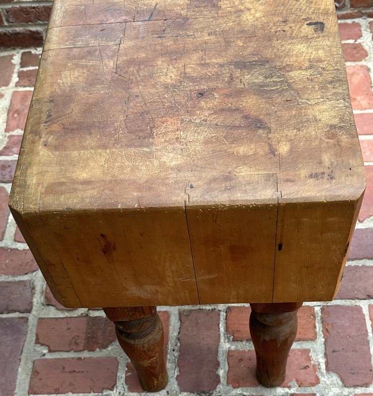 Vintage, Authentic Butcher Block Antique Butcher Block gallery
