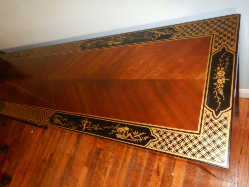 Vintage Et Cetera Drexel Chinoiserie Style Sofa Hall Console Table etcetera