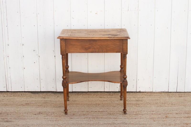19th Century French Marquetry Table gallery
