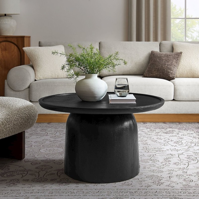 Holloway 30" Round Wood Coffee Table gallery