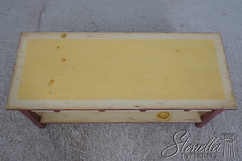 F68051: AMERICAN HERITAGE Country Hand Painted Coffee Table gallery