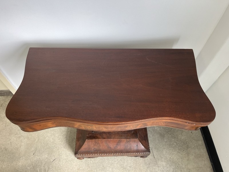 Game Table Antique Fold Over Card Table Console Hall Table gallery
