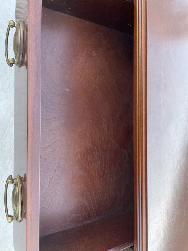 Bombay Company Drop Leaf Sheraton Side End Accent Mahogany Table One Drawer gallery