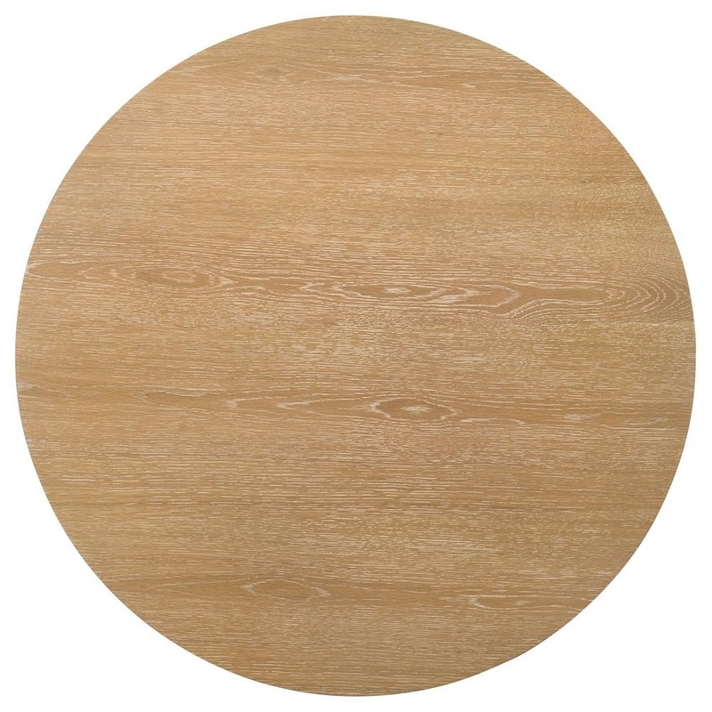 Ottowa 36-inch Round Wood Cocktail Coffee Table Light Oak gallery