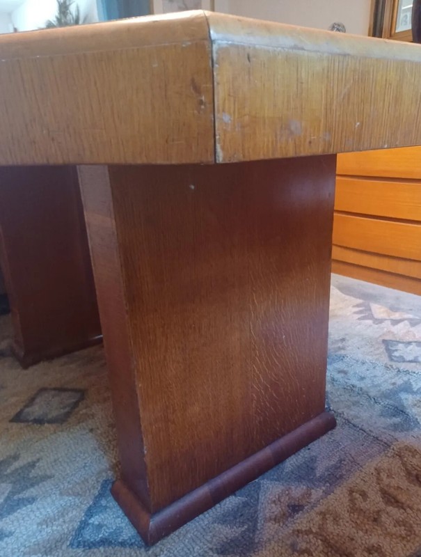 Mid-Century Modern MCM Dining Table with Unique Inlay Design gallery