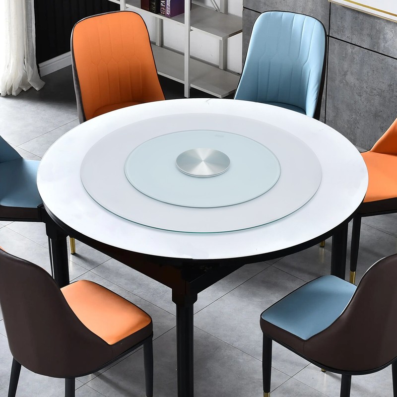 23.62inch Round Turntable, Tempered Glass Rotating Tray Serving Plate gallery