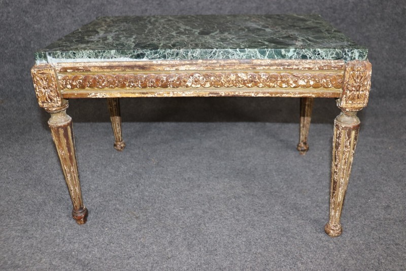 Petite Period 18th century French Distressed Occasional End Table Circa 1780 gallery