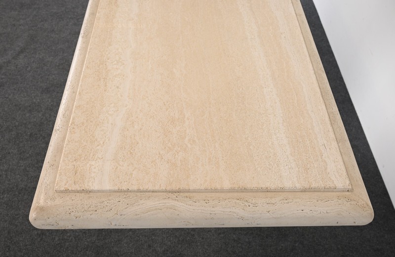 Travertine Console Table, 1980s gallery