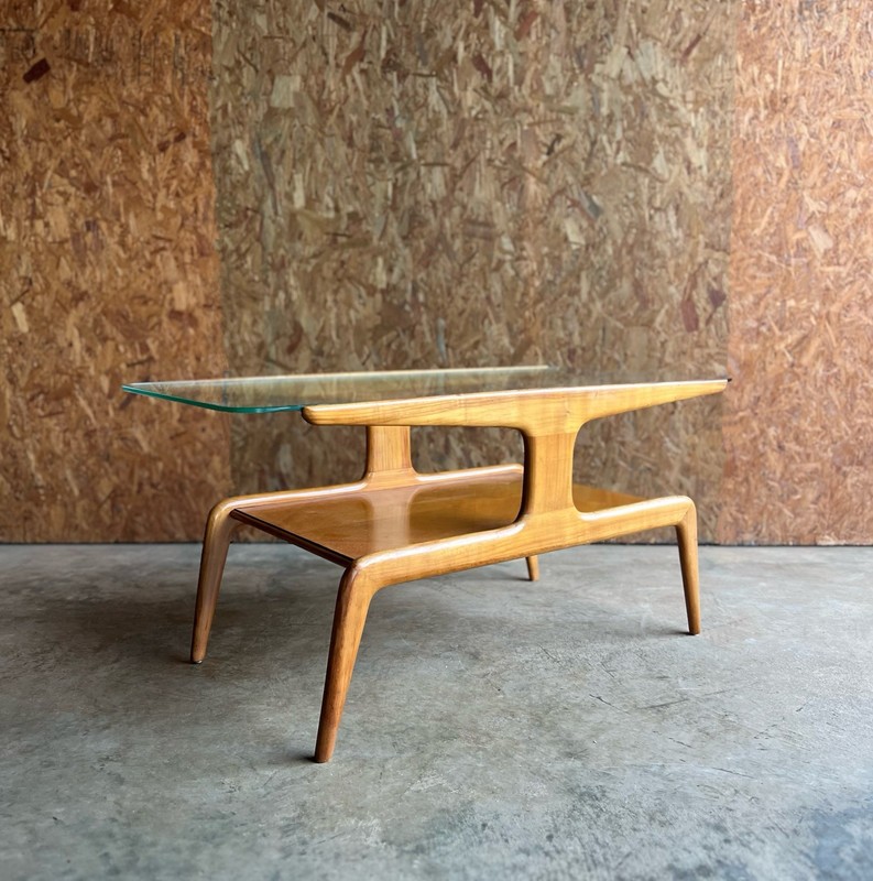 Gio Ponti for Domus Nova Walnut Mid Century Coffee Table, Italy c.1950’s gallery