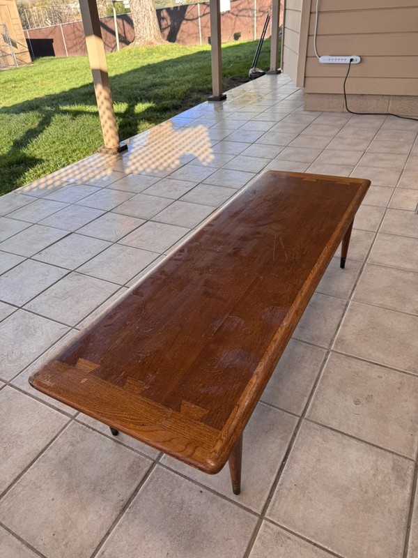 Vintage Mid Century Lane Acclaim Dovetail Walnut Coffee Table gallery