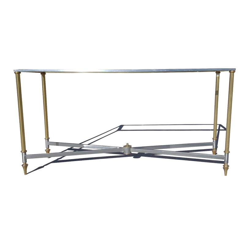A neo classical Hollywood regency in the manner of maison Jansen console table