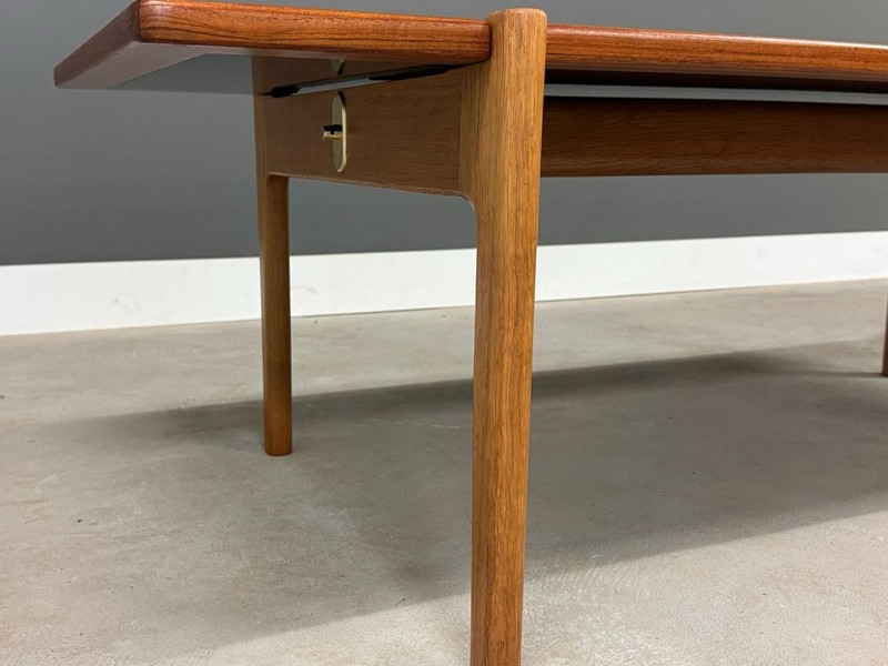 Hans Wegner for Johannes Hansen Reversible Teak 63” Coffee Table gallery