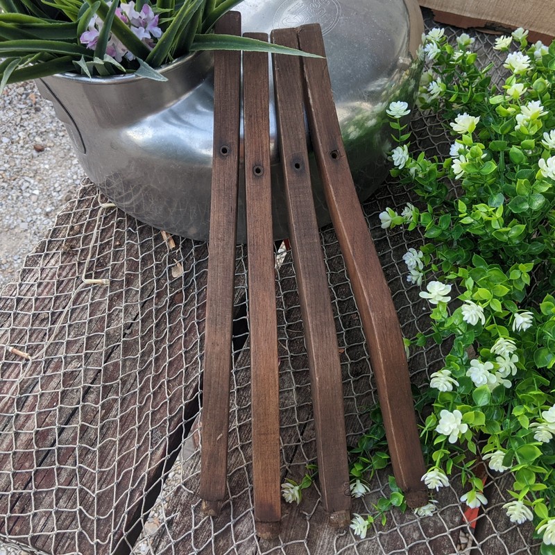 Vintage Side Table Curved Legs 16 Inch Set Of Four