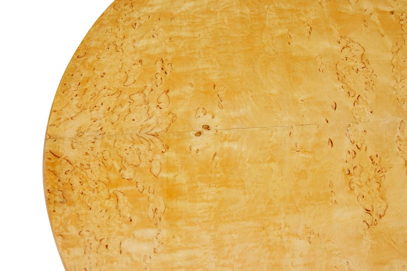 SWEDISH MID CENTURY CIRCULAR BIRCH OCCASIONAL TABLE gallery