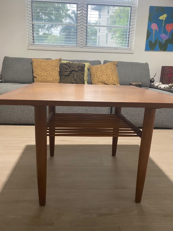 George Nakashima by Widdicom vintage solid wood coffee table gallery