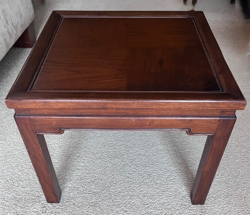ASIAN MODERN VINTAGE SQUARE TABLE/STAND