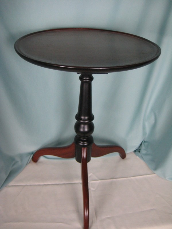 Antique Candle Stand Table 3 legs Dark brown