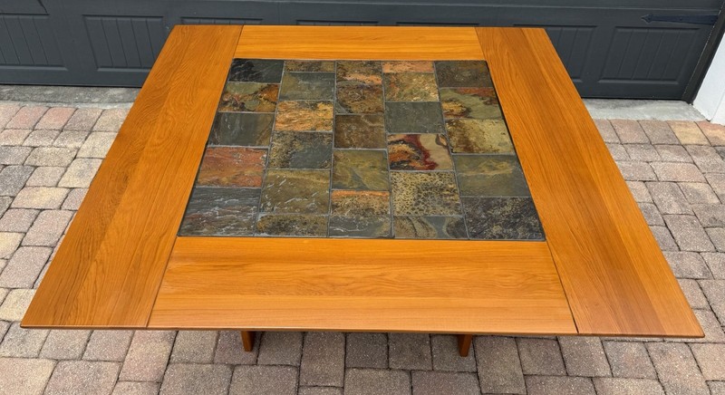 Large Teak Danish Mid Century Dining Table Maybe Gangsø Møbler, Nice Grain. gallery
