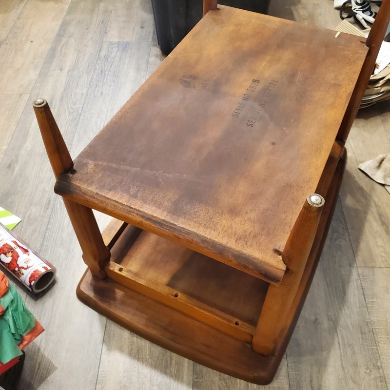Vintage Coffe Table Lane Furniture #1925 Wood S/N754121 Some Issues But Good gallery