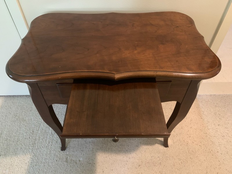 BAKER Rectangle Table with Low Shelf, 1 Drawer and Slide Tray gallery