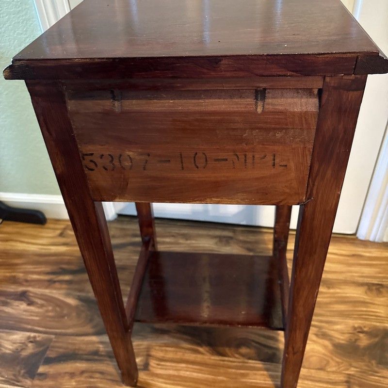 VTG Side Table With Drawer And Shelf gallery