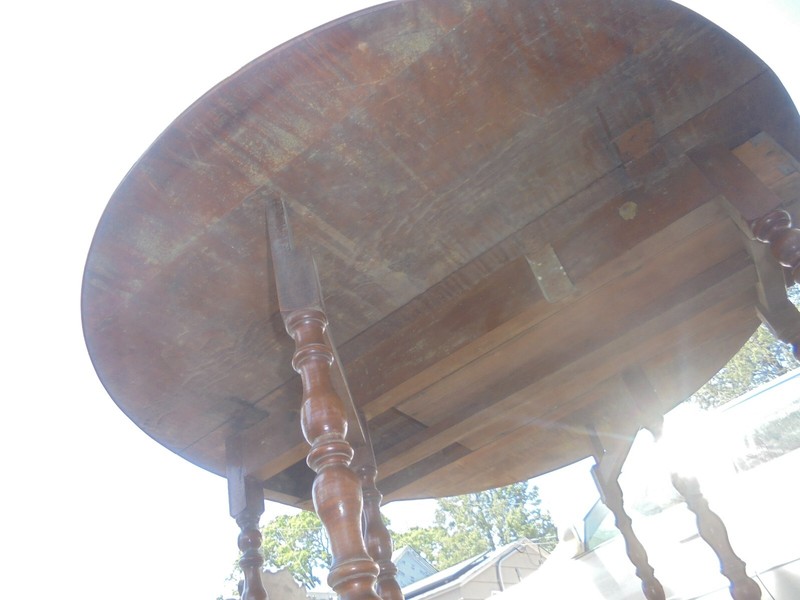 ANTIQUE AMERICAN GATELEG TABLE - BOSTON ? MID 1700s - NICEST ONE gallery