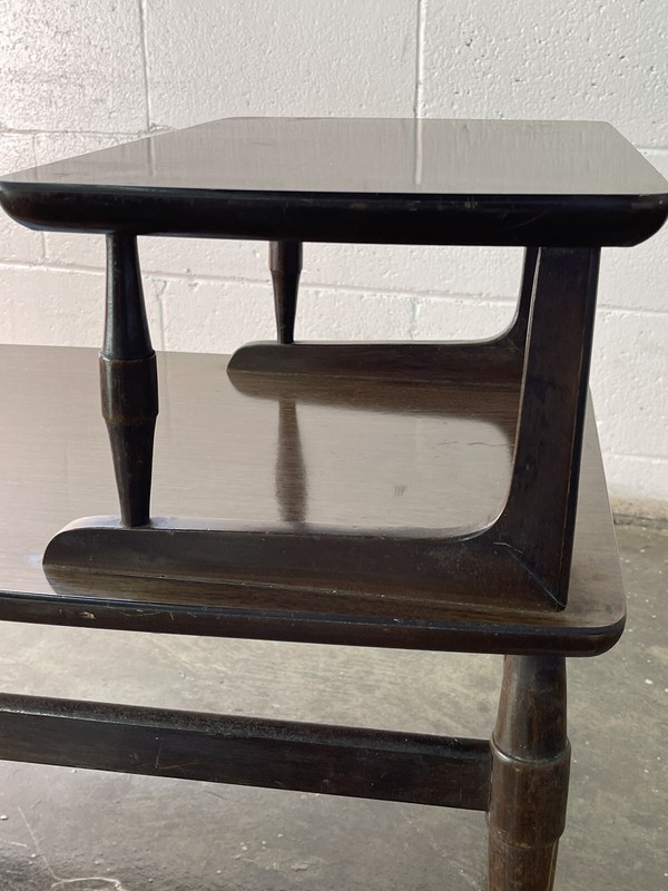 Vintage End Table Step 2 Tier MCM Furniture Antique gallery