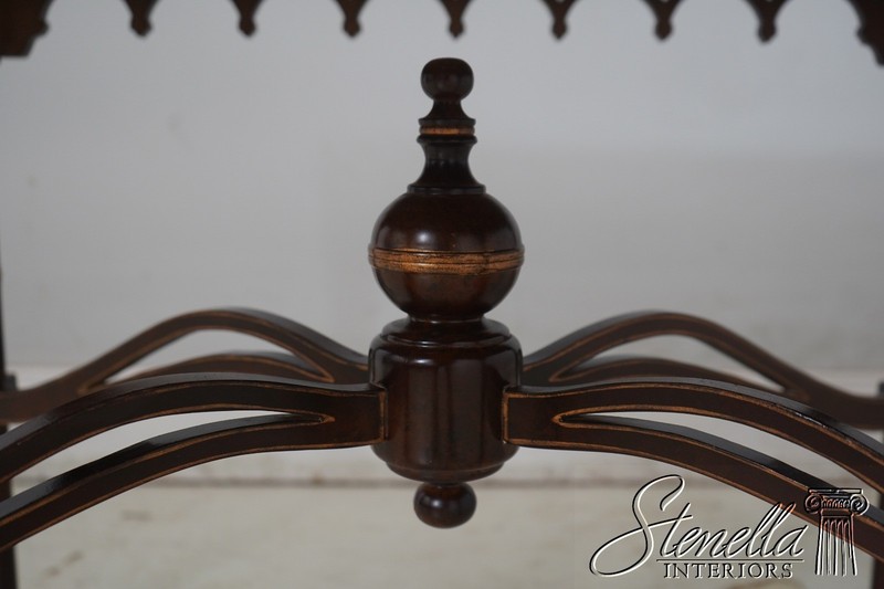 L70143: Paint Decorated Chinese Chippendale Faux Bamboo Tray Table gallery