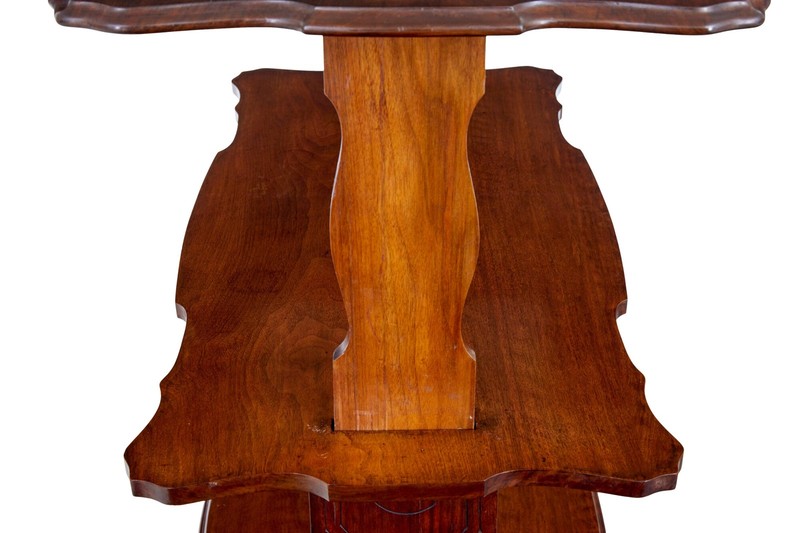 19TH CENTURY VICTORIAN WALNUT METAMORPHIC SERVING TABLE gallery