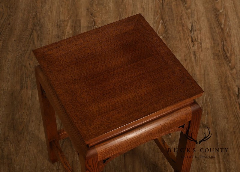 Stickley Mission Style Oak Square Accent Table gallery