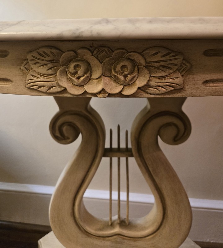 Carlton McLendon Oval Marble Top Table gallery