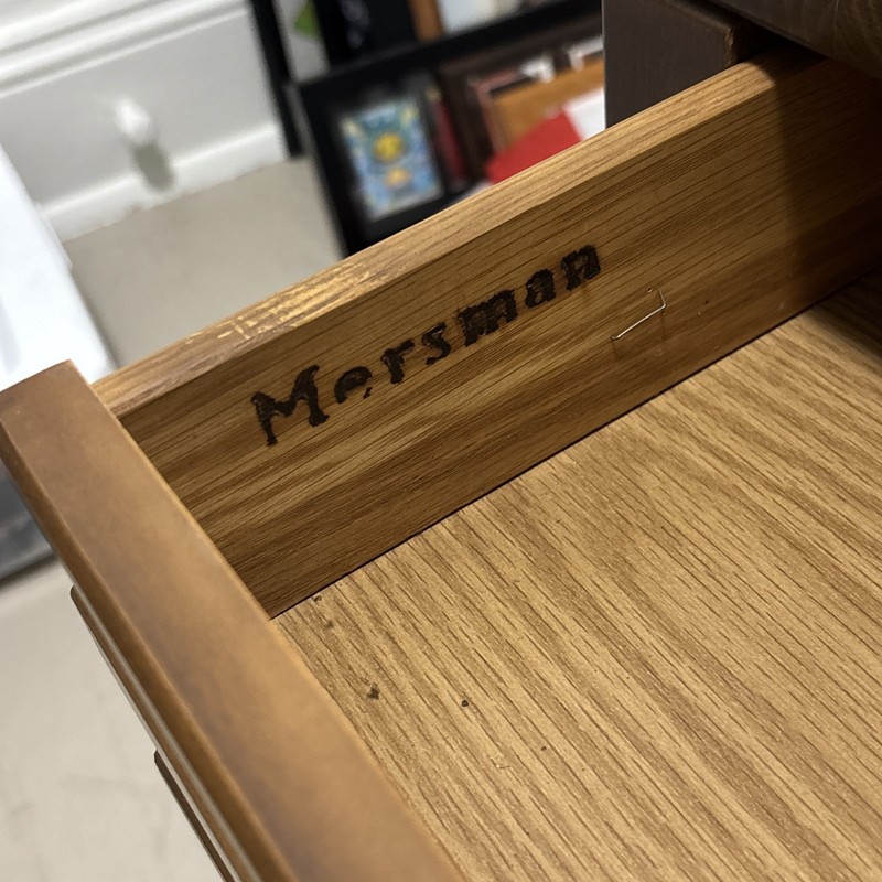 Mid Century Walnut Formica Top End Table / Side Table by Mersman (ET16) gallery