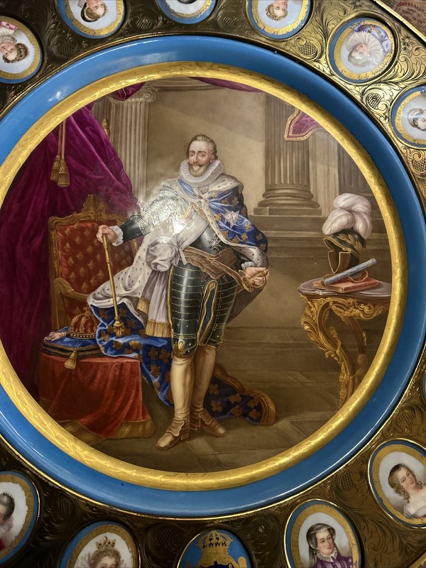 Louis XVI Style Guerdion with sevres style plaques porcelain circa 1880 gallery