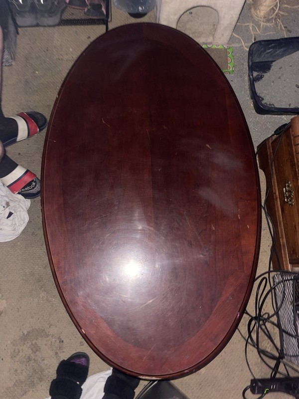 Beautiful Wood Coffee Table In A Stunning Reddish Brown Color! gallery