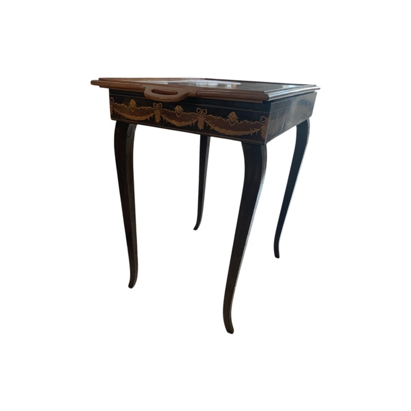 French Art Deco 1940's Marquetry Roulette Game Table gallery