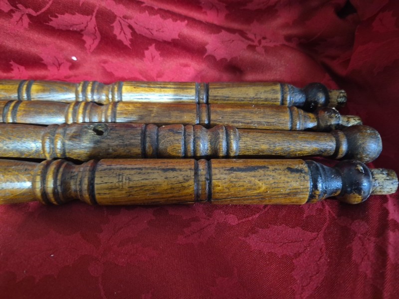 4 Vintage Oak Table Legs gallery