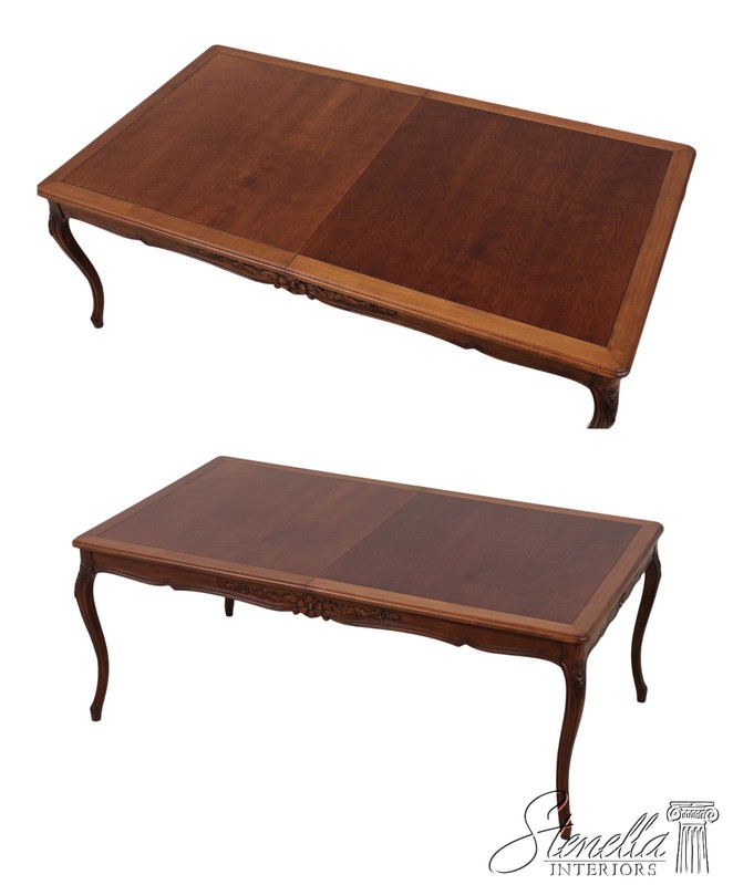 LF72297: Cherry French Louis XV Style Banded Dining Table