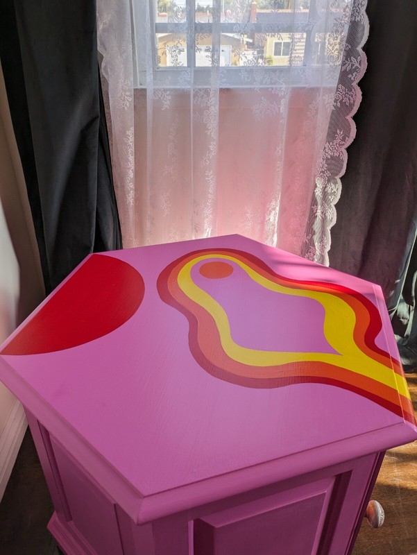 Solid Wood Side Table Pink Furniture gallery