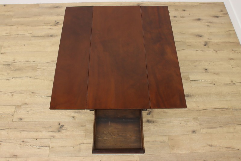 Empire Design Antique Drop Leaf Breakfast or Game Table #49103 gallery