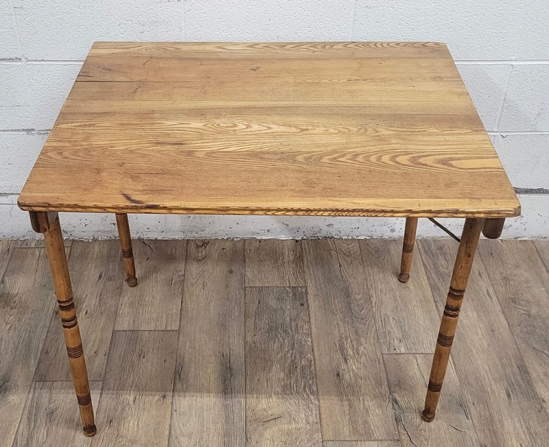 Antique American Folding Work Table Accent Table Sewing Table gallery