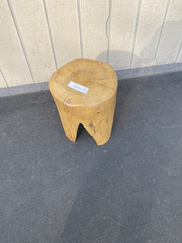 65683 Modern Lamp Table Stand Stump Wood