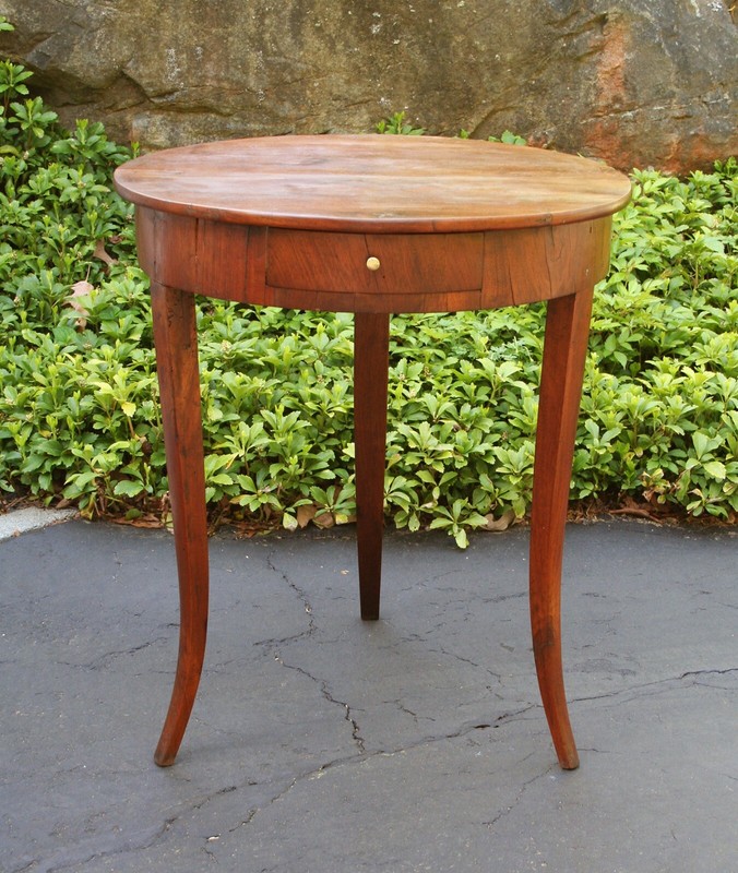 Antique Cherry Country French Table, 19th Century gallery